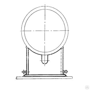 Опора С-1620-145 МН 4008-62 приварная скользящая купить по выгодным ценам | Хопер Сталь