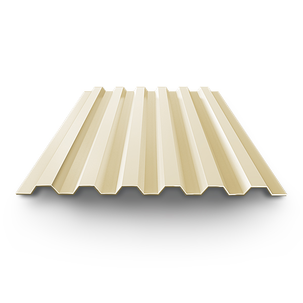 Профнастил окрашенный 0.7x1000x650 RAL 1015 С21 купить по выгодным ценам | Хопер Сталь