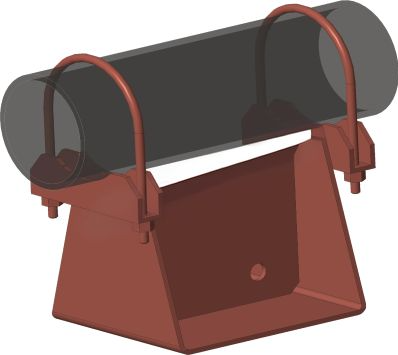 Опора ОПХ1-70.48 Ду 48 мм ГОСТ 14911-82 подвижная купить по выгодным ценам | Хопер Сталь