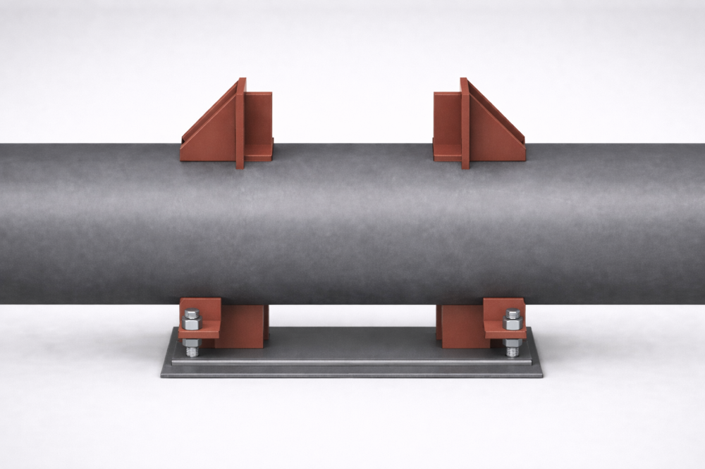 Опора неподвижная двухупорная с сальниковым компенсатором ТС-665.00 купить по выгодным ценам | Хопер Сталь