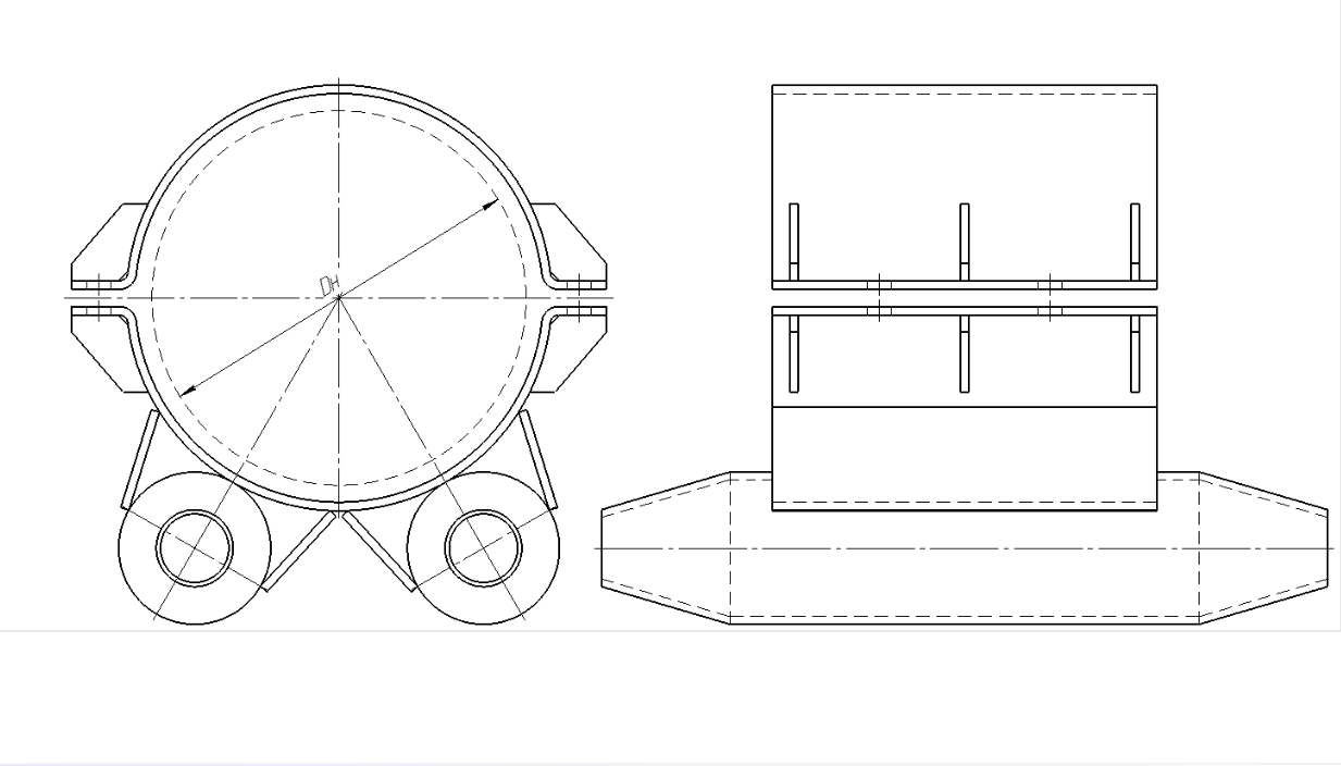 Опора Дн 1620 СК 2109-92-193 подвижная корпусная хомутовая купить по выгодным ценам | Хопер Сталь