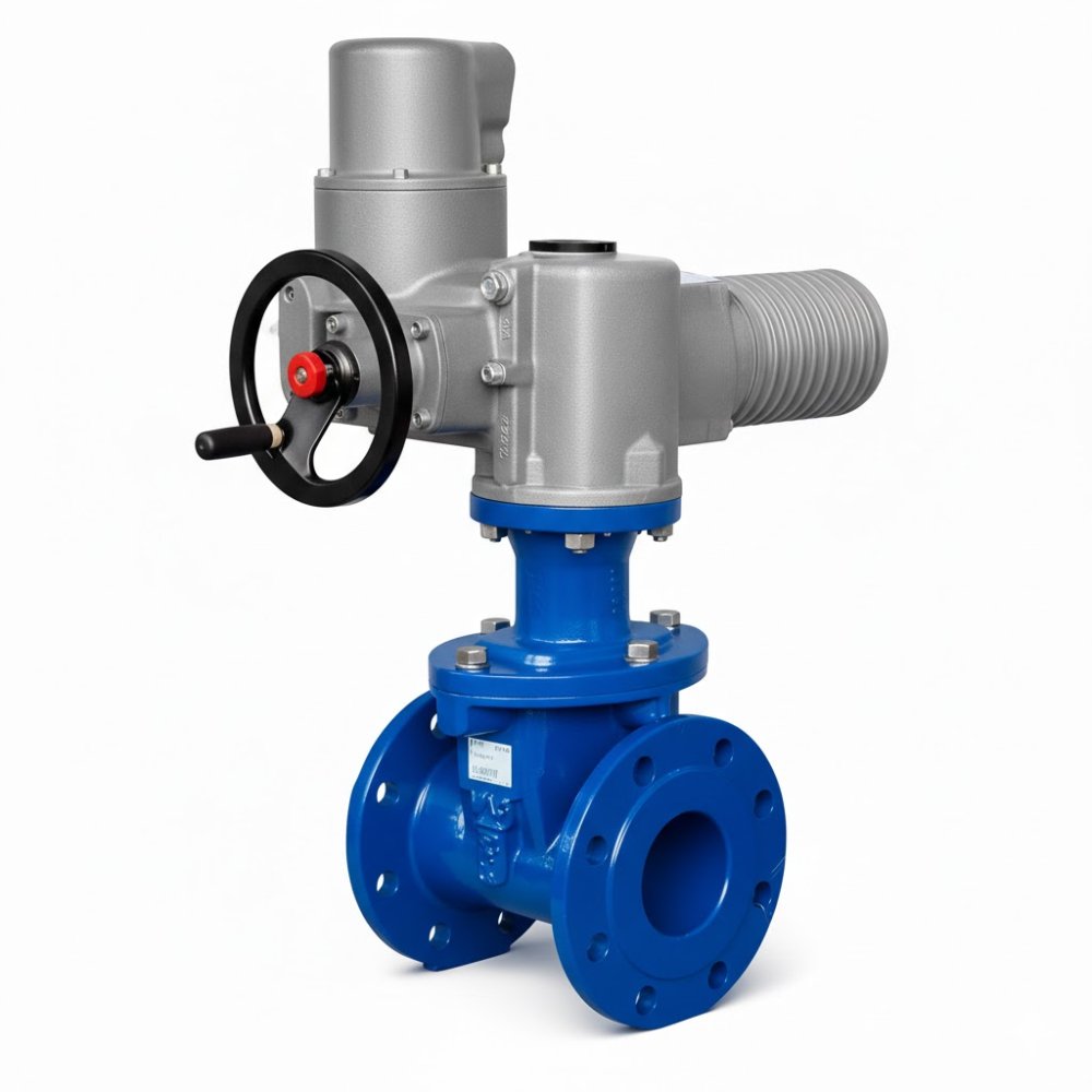 Задвижка VAG EKOPlus DN80 PN 16 фланцевая клиновая чугунная с электроприводом AUMA SA 07.6 с обрезиненным клином купить по выгодным ценам | Хопер Сталь