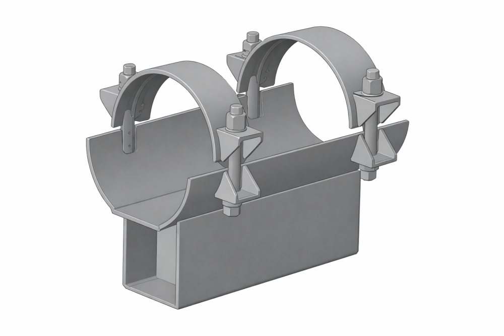 Опора Дн 426 ТС-671.00.00-04 серии 5.903-13 выпуск 7-95 неподвижная бугельная купить по выгодным ценам | Хопер Сталь