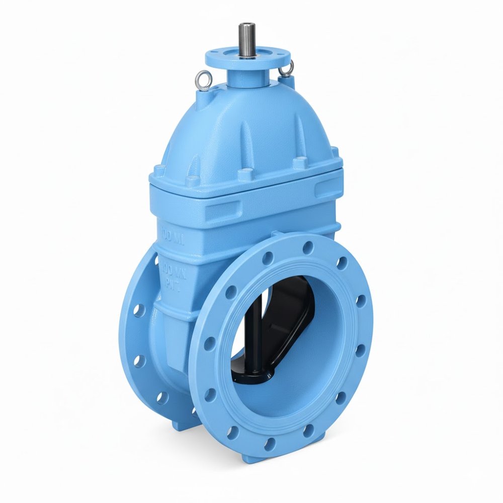 Задвижка DENDOR 47GVA DN100 PN 10 клиновая фланцевая чугунная с обрезиненным клином с электроприводом МТ903.M купить по выгодным ценам | Хопер Сталь