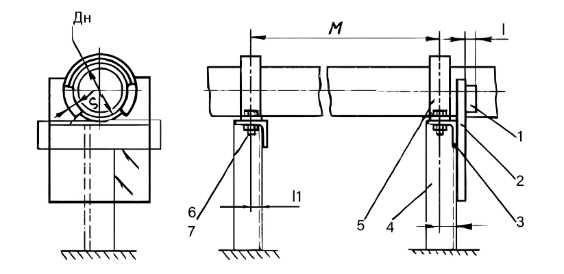 Опора OB-90 Ду 90 ОСТ 36-17-85 купить по выгодным ценам | Хопер Сталь