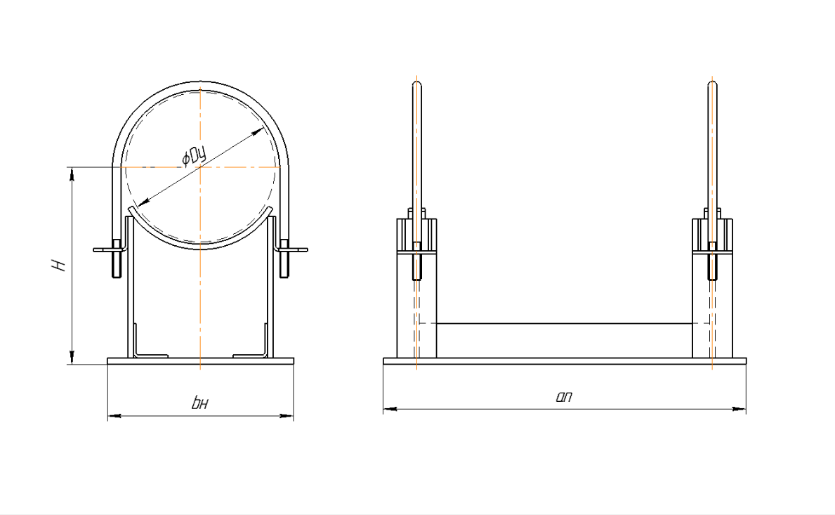Опора Дн 630 ТС-810 подвижная диэлектрическая хомутовая купить по выгодным ценам | Хопер Сталь
