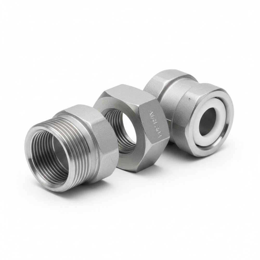 Американка вр/вр c прокладкой PTFE (AISI 316, Размер:4") купить по выгодным ценам | Хопер Сталь
