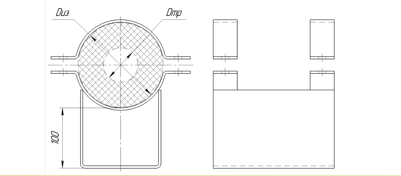 Опора ППМИ ОПХ 010.ОПХ-80-45.5 89/180 подвижная купить по выгодным ценам | Хопер Сталь