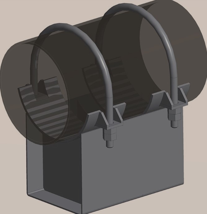 Опора Дн 1220 ТС-811 подвижная диэлектрическая хомутовая купить по выгодным ценам | Хопер Сталь