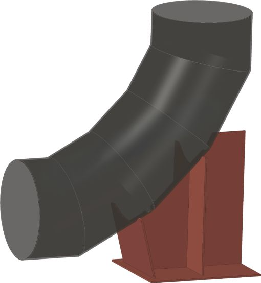 Опора сварных отводов ТС-631.000-09 купить по выгодным ценам | Хопер Сталь