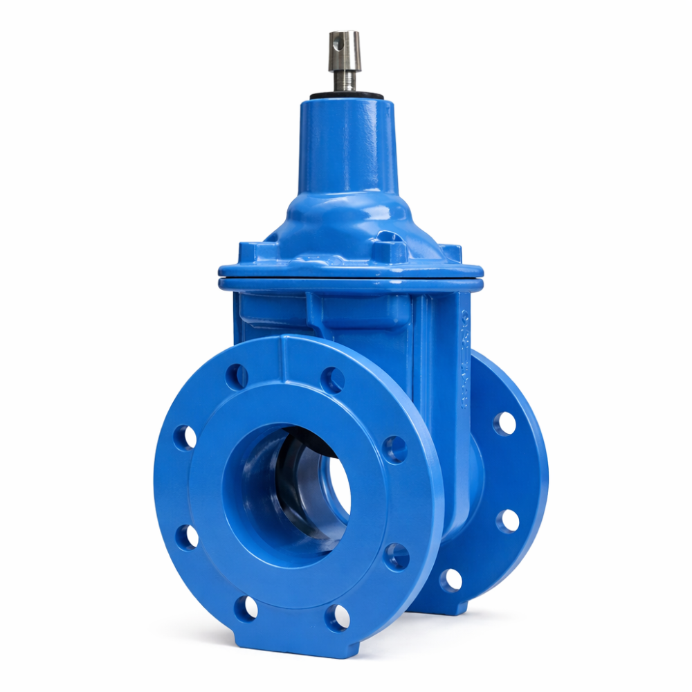 Задвижка HAWLE 4000E1+ DN250 PN 10 фланцевая клиновая чугунная с обрезиненным клином короткая купить по выгодным ценам | Хопер Сталь