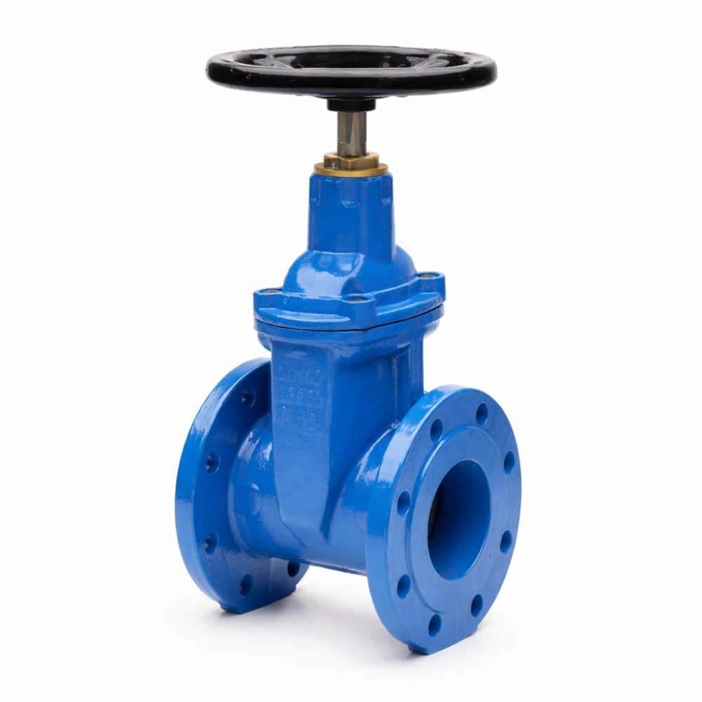 Задвижка GROSS DN125 PN 10/16 фланцевая с обрезиненным клином с маховиком длинная купить по выгодным ценам | Хопер Сталь