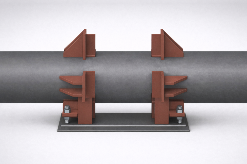 Опора неподвижная четырехупорная ТС-661.00.04 купить по выгодным ценам | Хопер Сталь