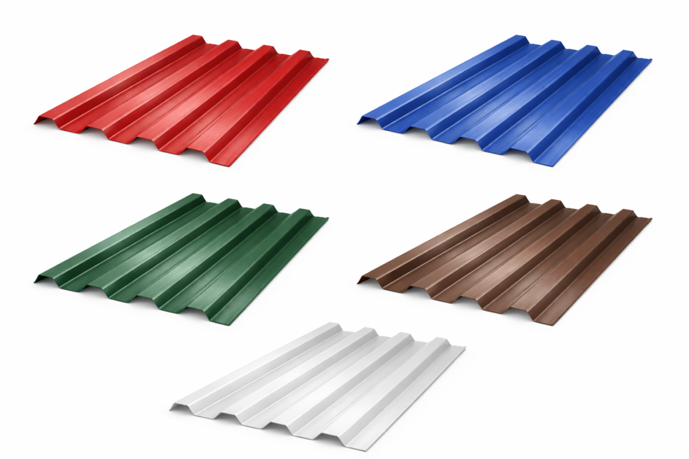 Профнастил окрашенный 0.7x1000x650 RAL 1015 С21 купить по выгодным ценам | Хопер Сталь