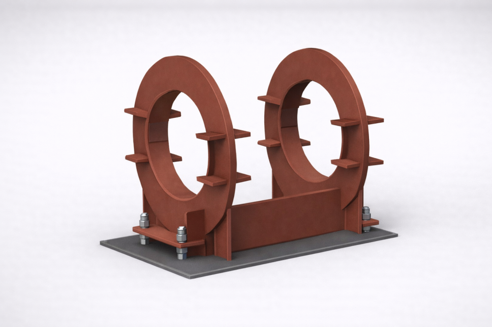 Опора неподвижная щитовая усиленная ТС-667.00 купить по выгодным ценам | Хопер Сталь