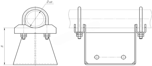 Опора ОПХ1-100.45 купить по выгодным ценам | Хопер Сталь