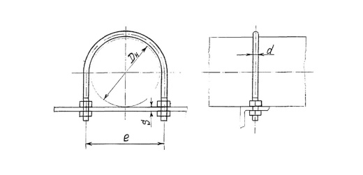 Хомутовая бескорпусная опора 25-ХБ-В подвижная ОСТ 36-146-88 купить по выгодным ценам | Хопер Сталь