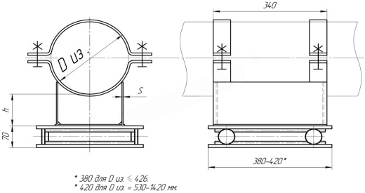 Катковые направляющие опоры 426-КН-Х11 купить по выгодным ценам | Хопер Сталь