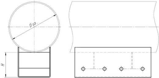 Опора ОПП3-100.133 купить по выгодным ценам | Хопер Сталь
