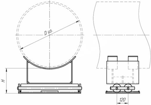 Опоры катковые ТС-630.00.000-04 купить по выгодным ценам | Хопер Сталь