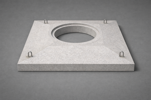 Плита опорная колодца разгрузочная ПД-6 купить по выгодным ценам | Хопер Сталь