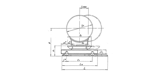Опора Дн 273 ТС 628.00.000-004 серия 5.903-13 выпуск 8.95 катковая двухъярусная купить по выгодным ценам | Хопер Сталь
