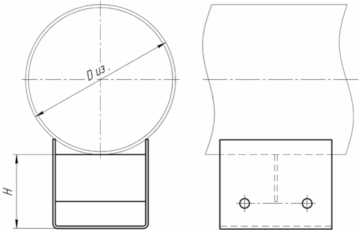 Опора ОПП2 65 Дн76 ОПП2 сталь 3 ГОСТ 141911-82 ОПП2 купить по выгодным ценам | Хопер Сталь