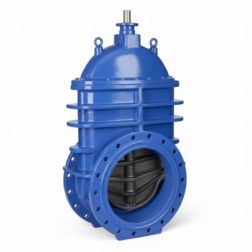 Задвижка AVK 15/42 DN125 PN 16 фланцевая клиновая чугунная с электроприводом AUMA с обрезиненным клином купить по выгодным ценам | Хопер Сталь