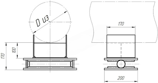 Катковые направляющие опоры 630-КН-А13 купить по выгодным ценам | Хопер Сталь